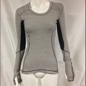 LULULEMON Star Runner Tonka Stripe Long Sleeve Top